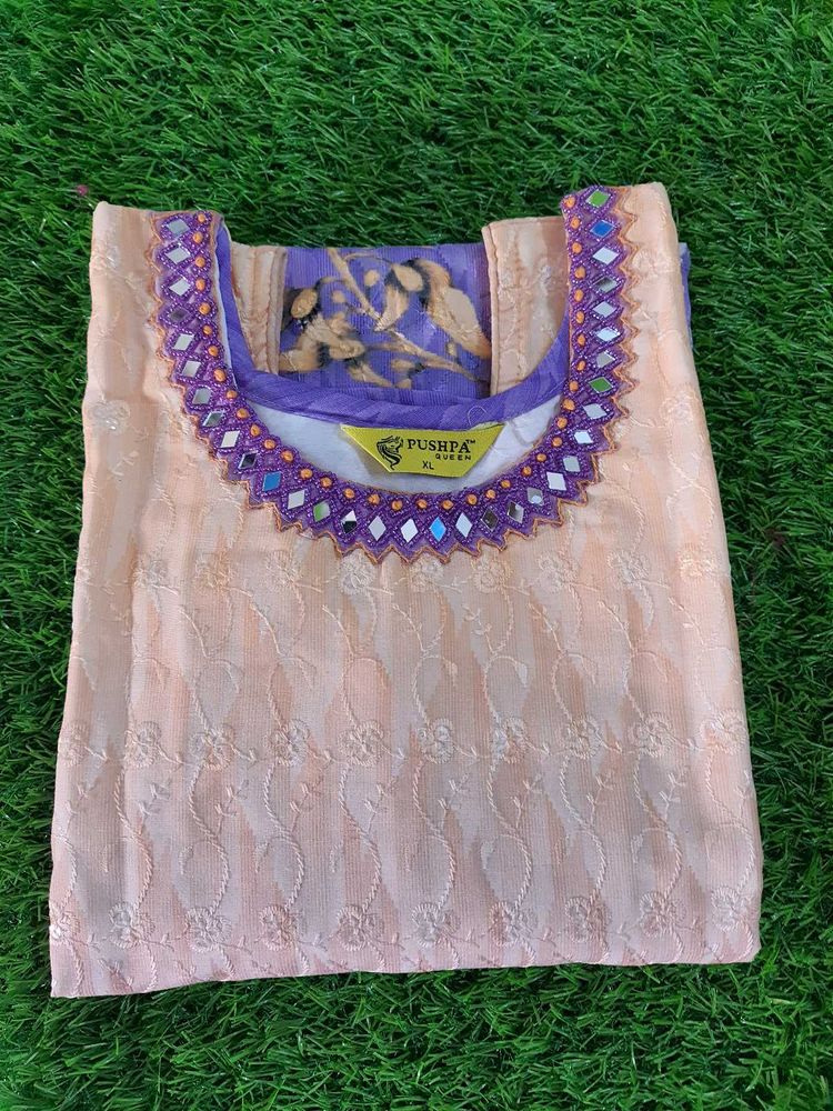 Lavender-offwhite Kurti