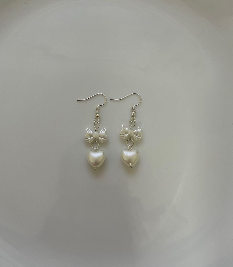 Bow &amp; Heart Earrings