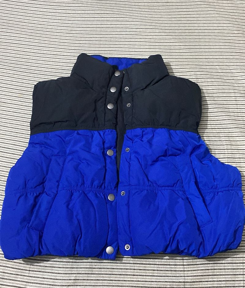 H&amp;M Black &amp; Blue Stylish  Puffer Jacket