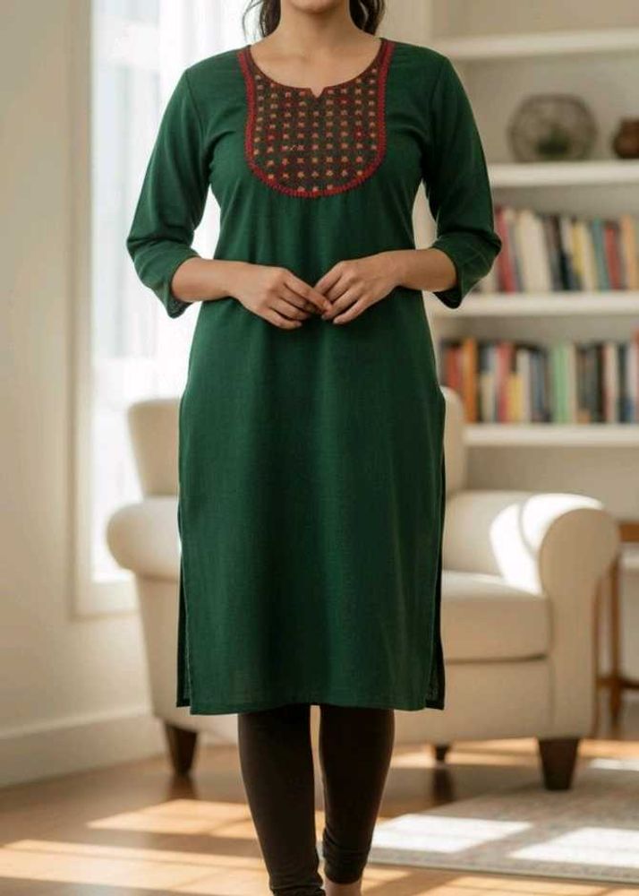 Knitted Kurta Set