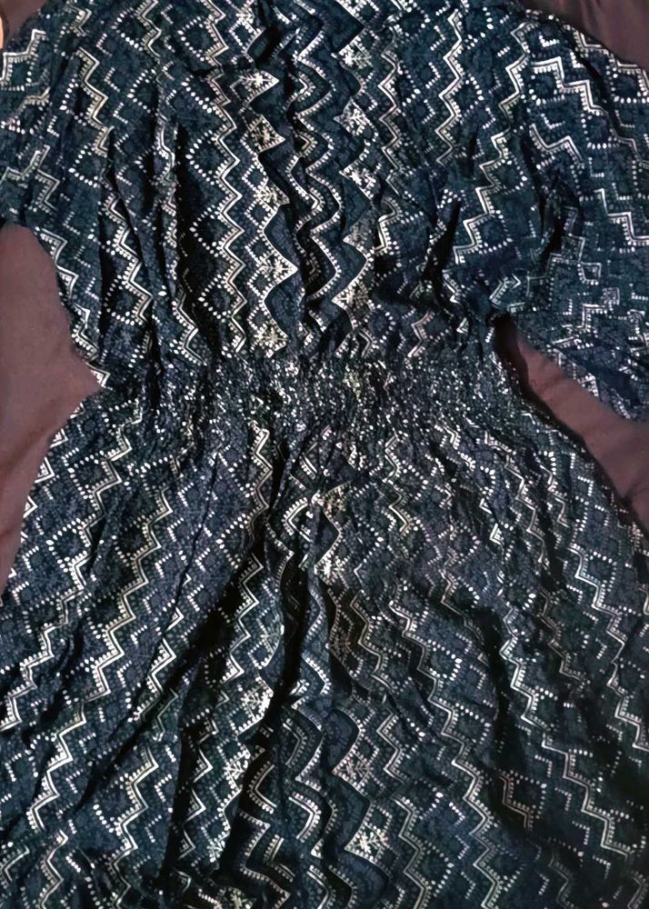 Ethno- Western Fit N Flare Dress For Summers