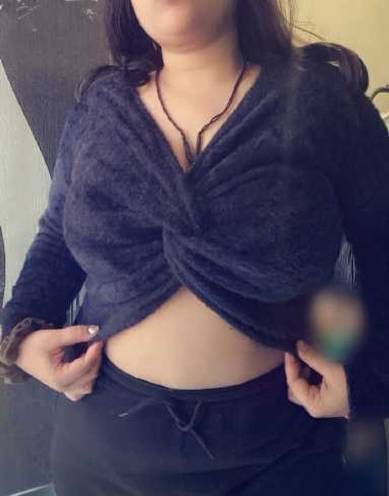 Cozy Black Fuzzy Cropped Sweater