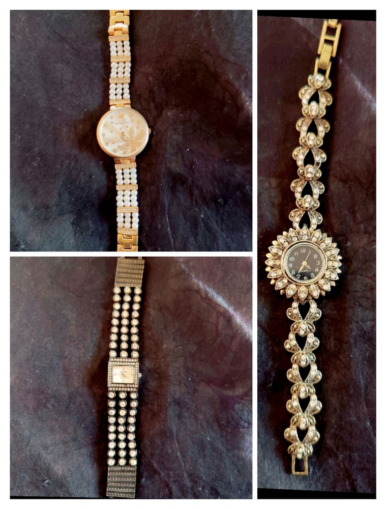 Pack Of 3 Beautiful Watchs