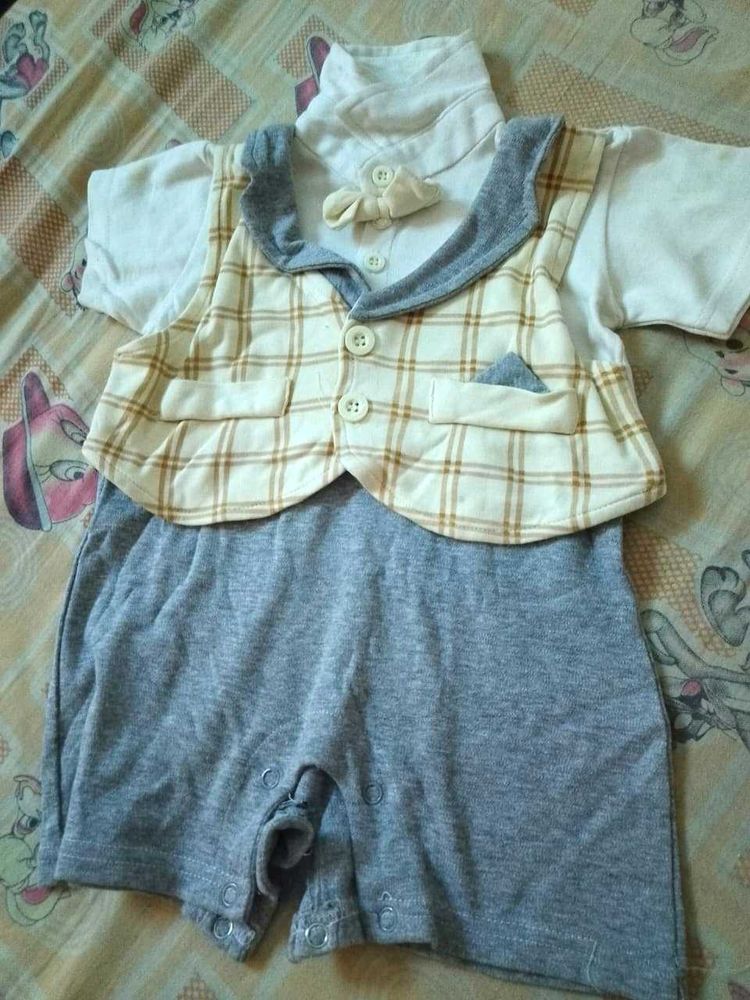 Baby Boy&#39;s Gentleman Romper