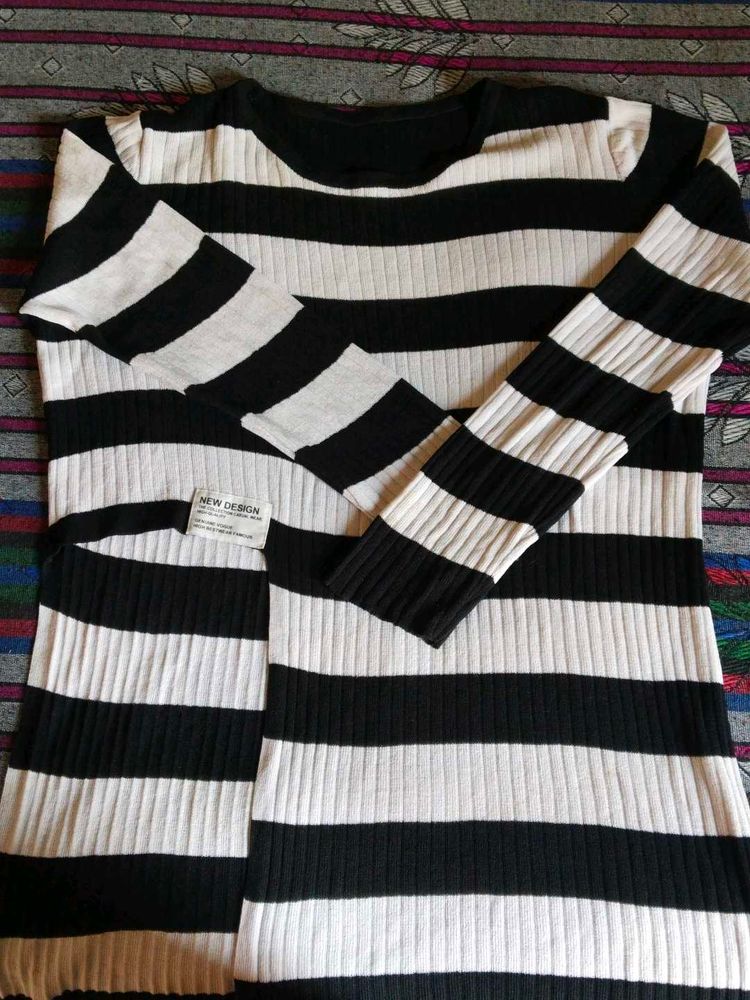 Striped Knit Top