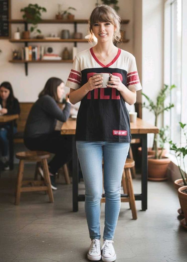 🎸 Taylor Swift &#34;RED&#34; Football Style Tee 🎸