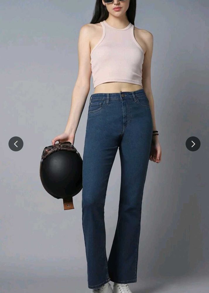 Dark Blue Bootcut Jeans