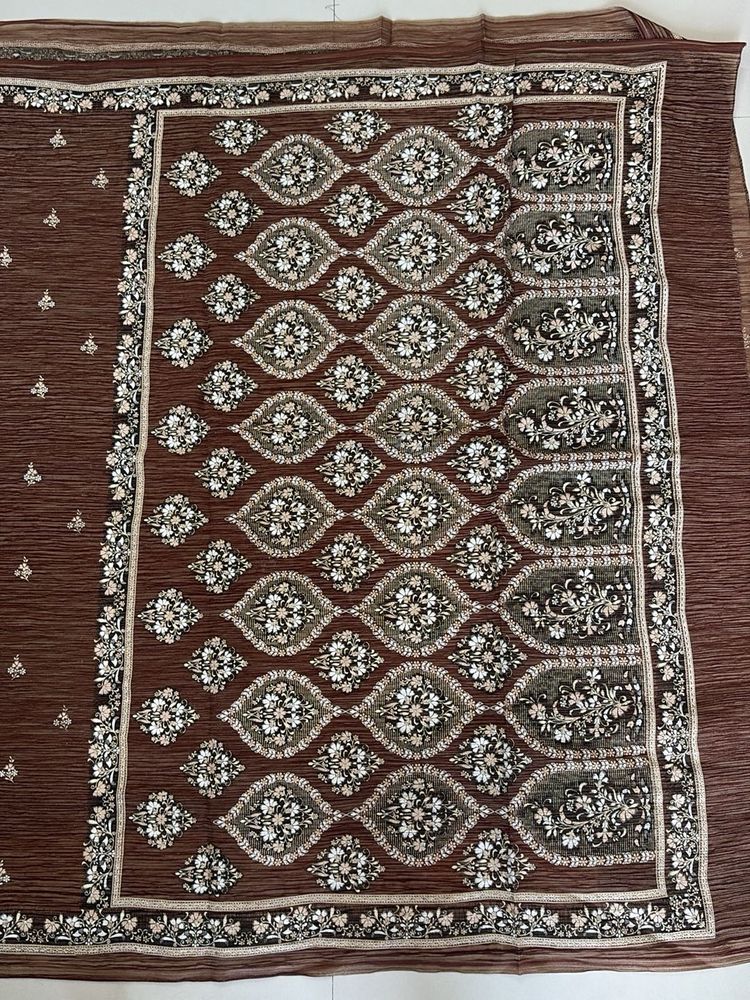 Elegant Brown Saree