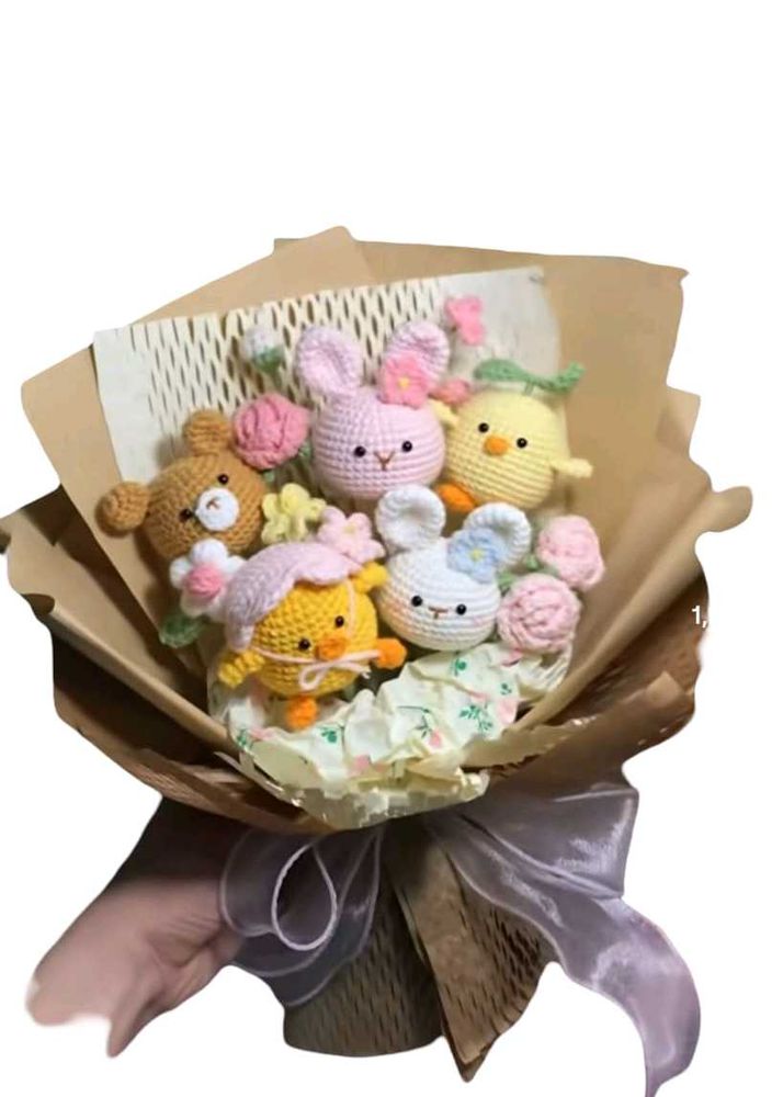 crochet flower bouquet - ready in 10 days