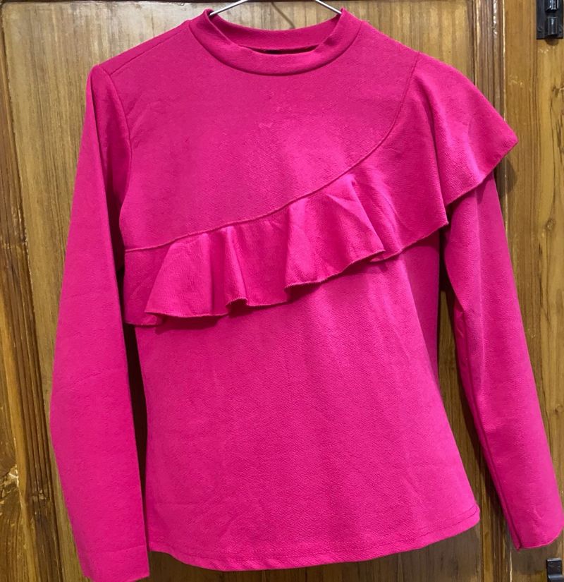 Pink casual wear top for the girls