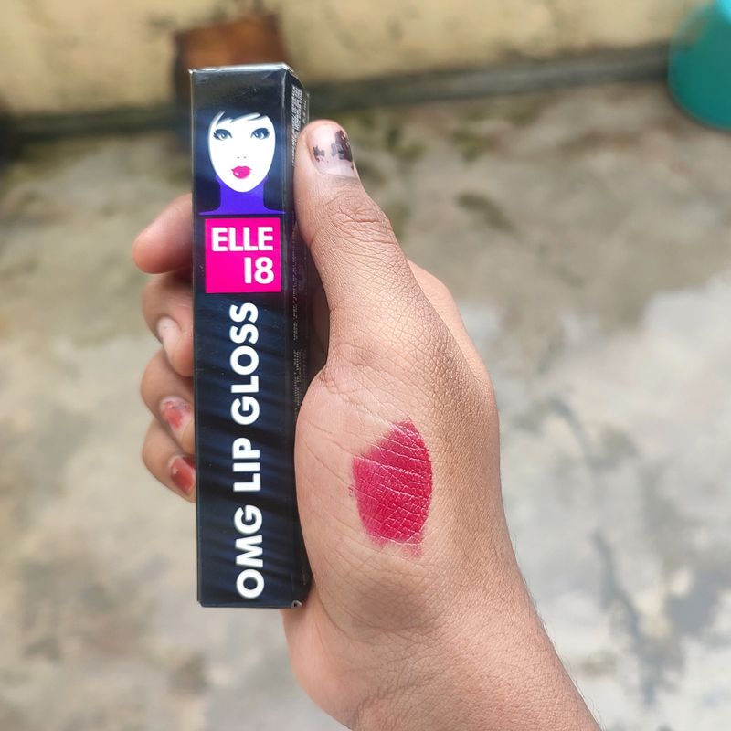 Elle 18, OMG LIP GLOSS, In The Shade Rose All Day.