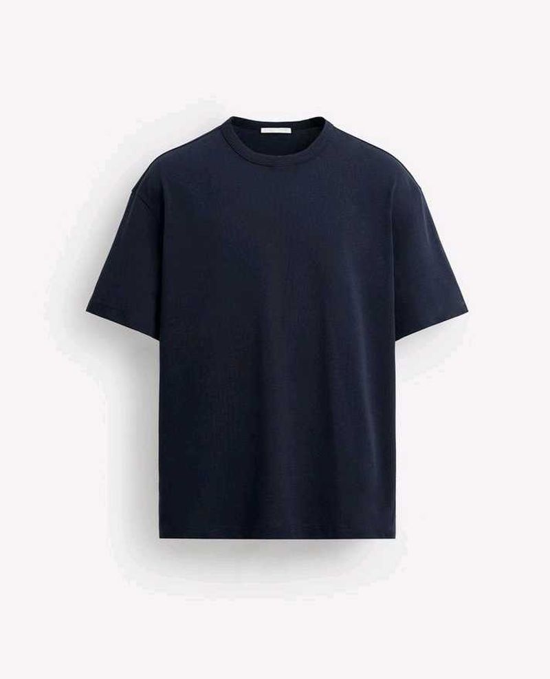 Unisex Navy Blue Oversized Tee 240GSM