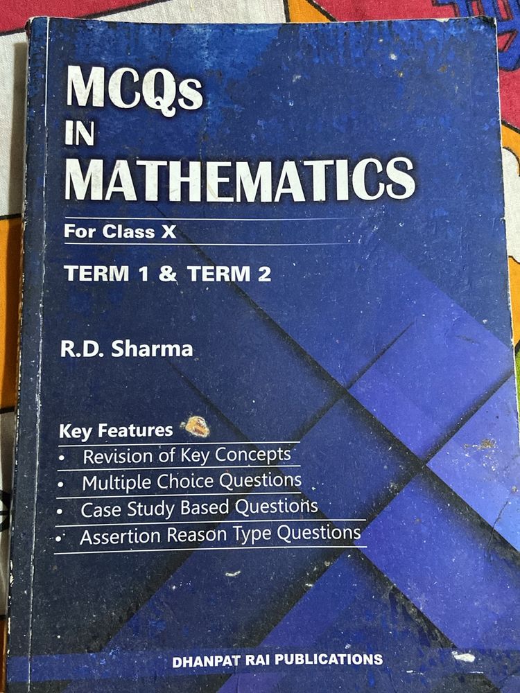 RD SHARMA MCQ BOOK
