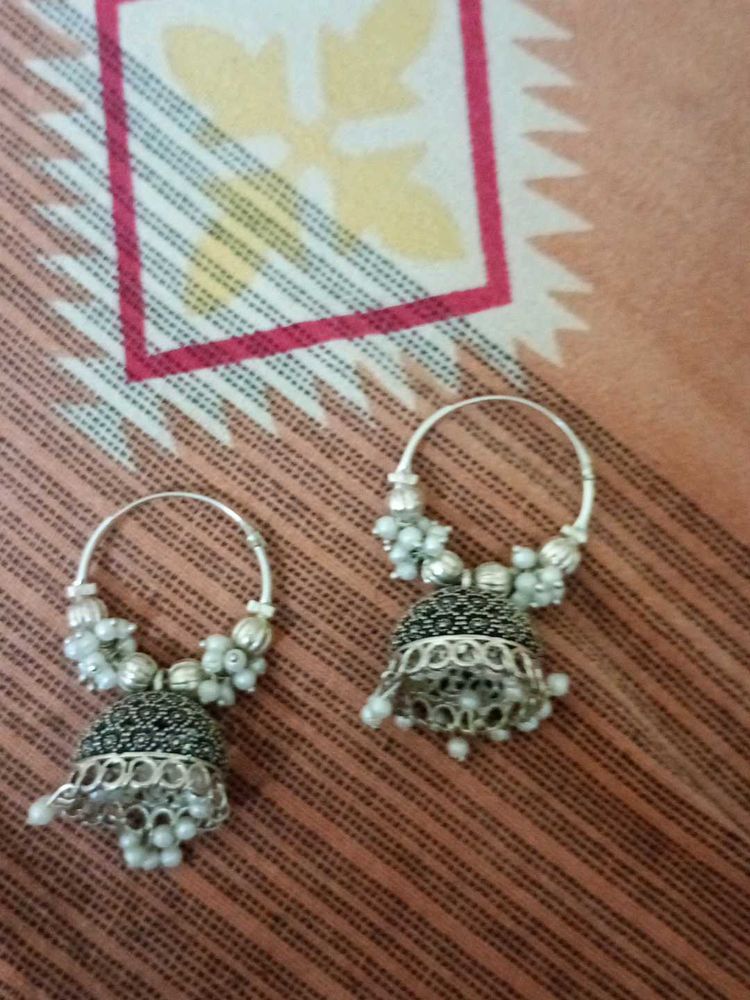 Hoop Jhumka Earrings