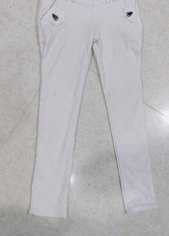 White Jeans For 7 To 8 Years Old Girls