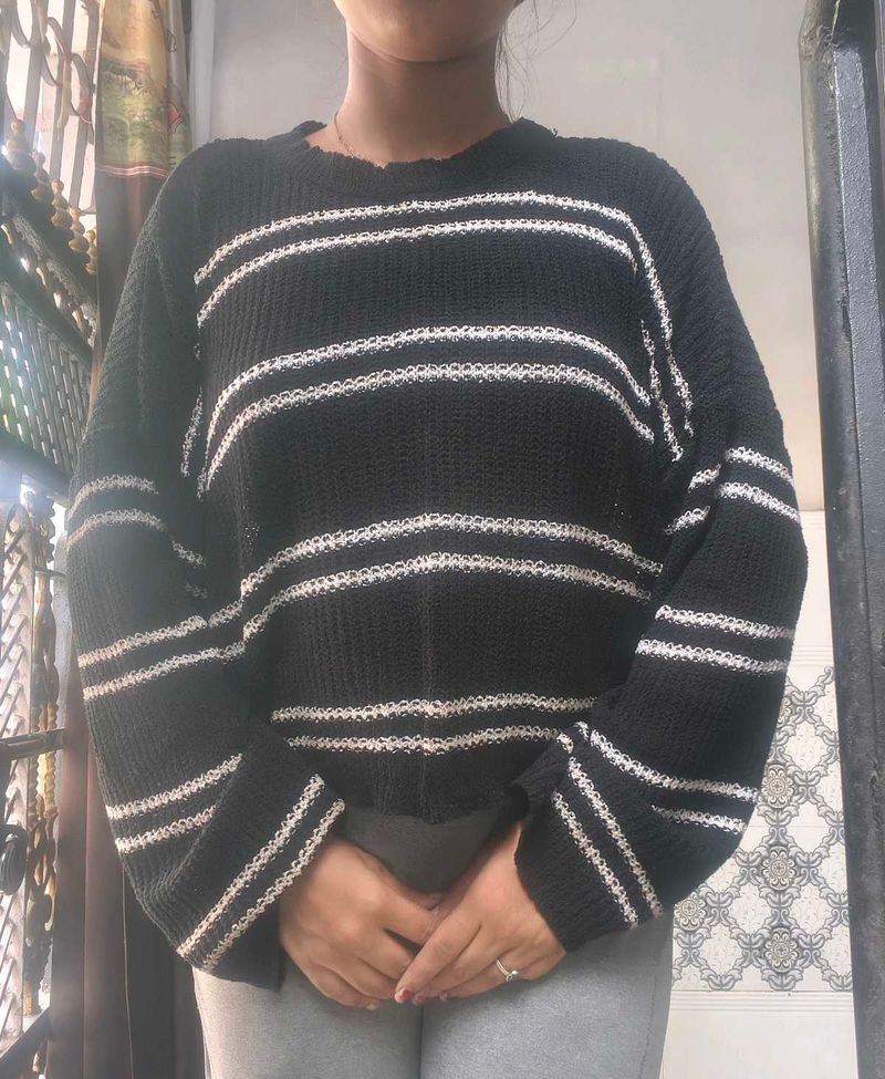 Combo Of 2 Oversized Crop Sweater For Size L