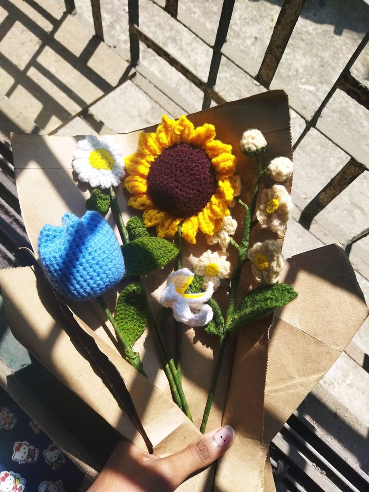 Pinterest Crochet flower bouquet