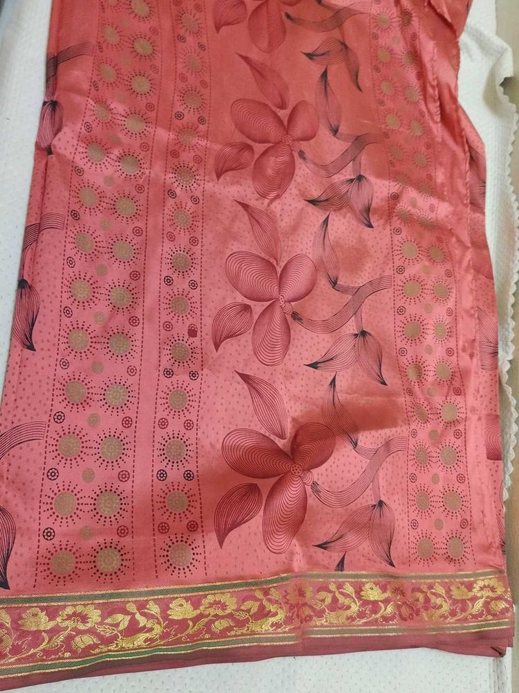 Rust Saree