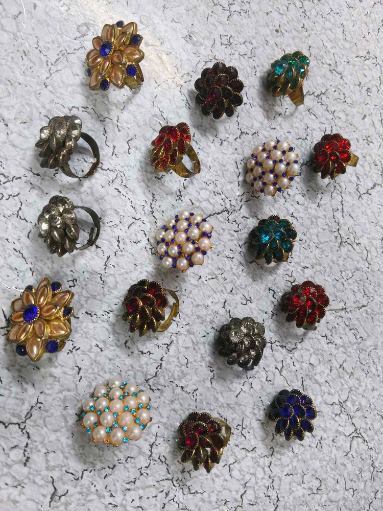 Vintage Costume Rings Collection