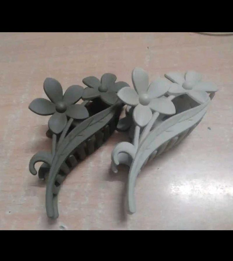 Floral Hair Claw Clips