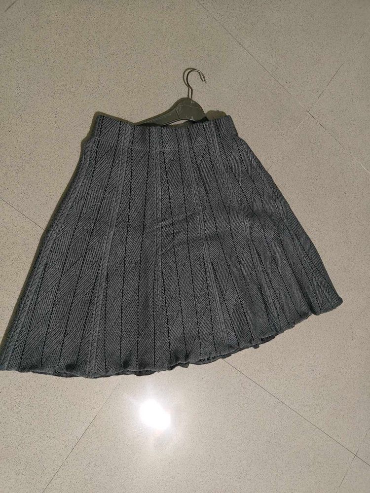 Striped Gray Skirt