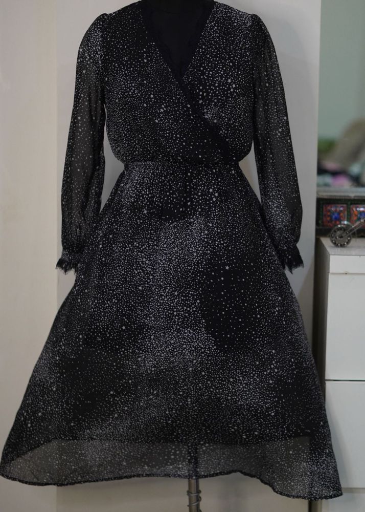 Sheer Starry Galaxy Dress