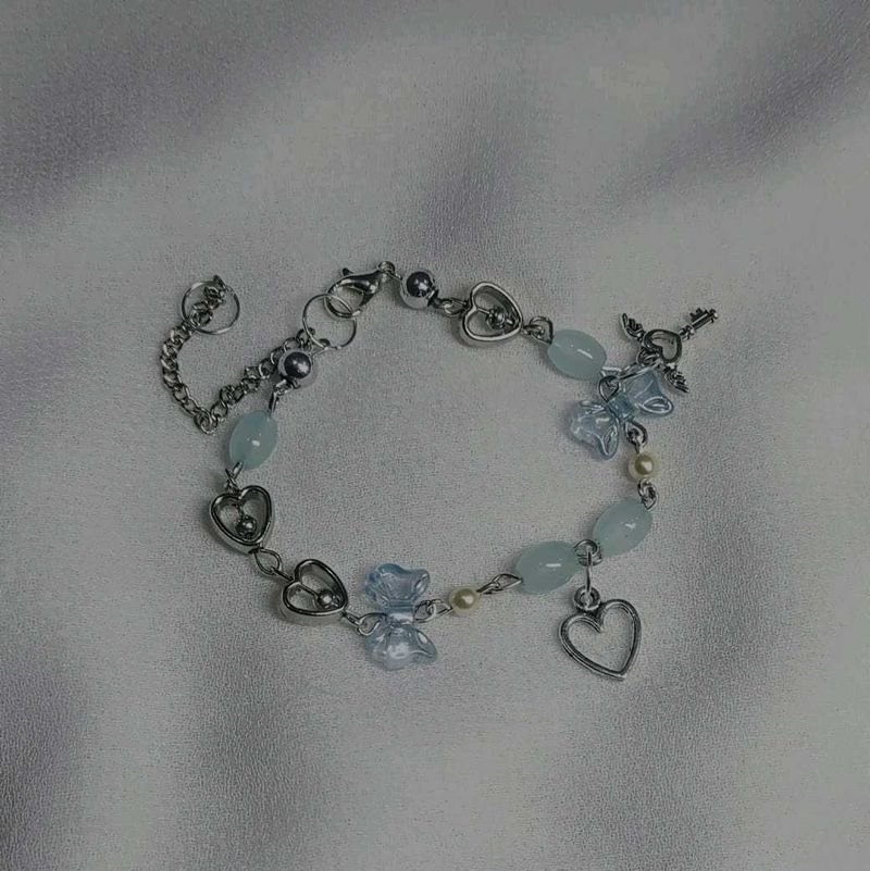 Celestial Blue: Handmade Bracelet