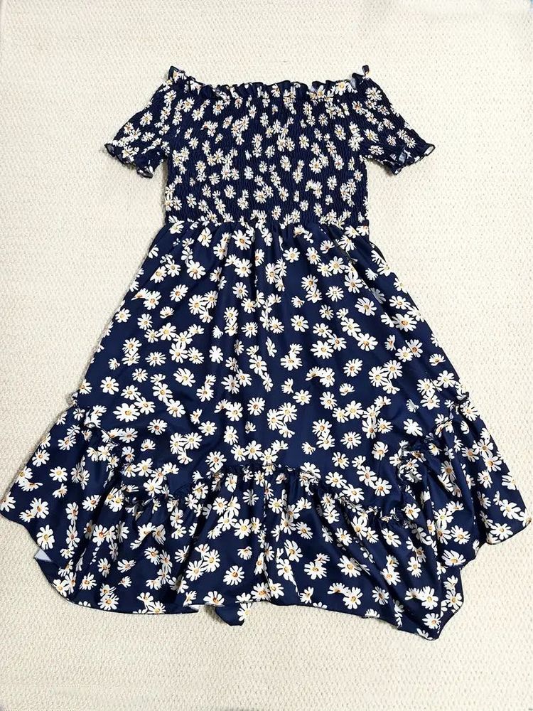 Floral Off-Shoulder Mini Dress