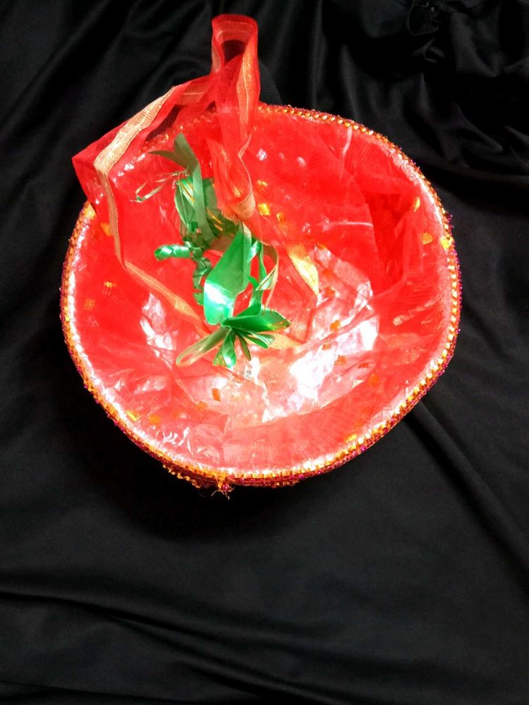 Decorative Red Basket