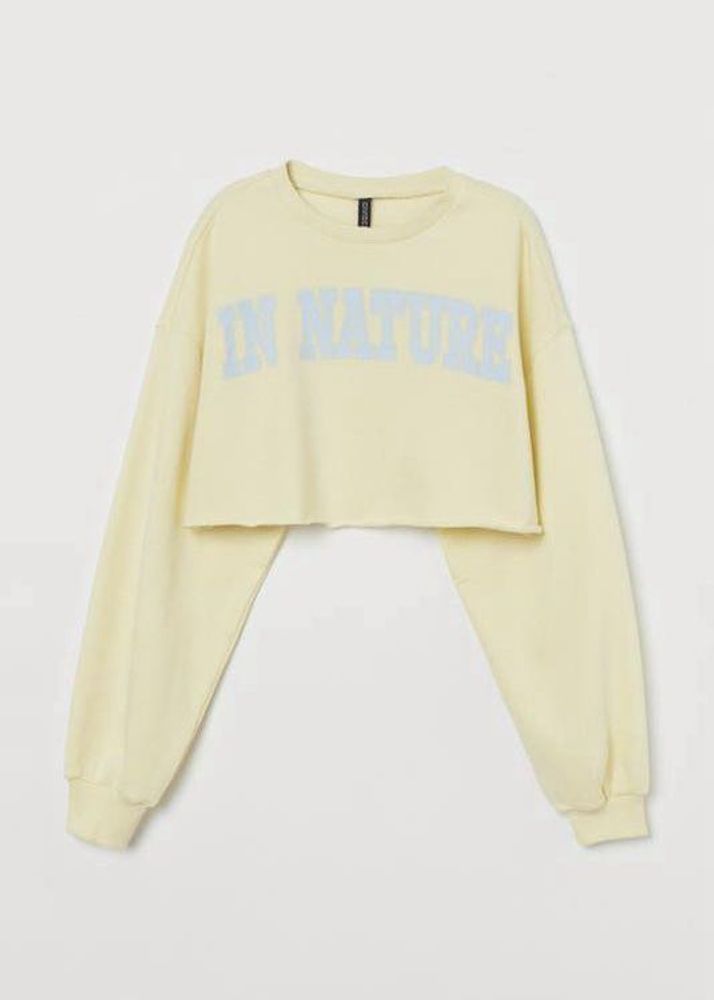 h&amp;m Cute Cropped Sweatshirt