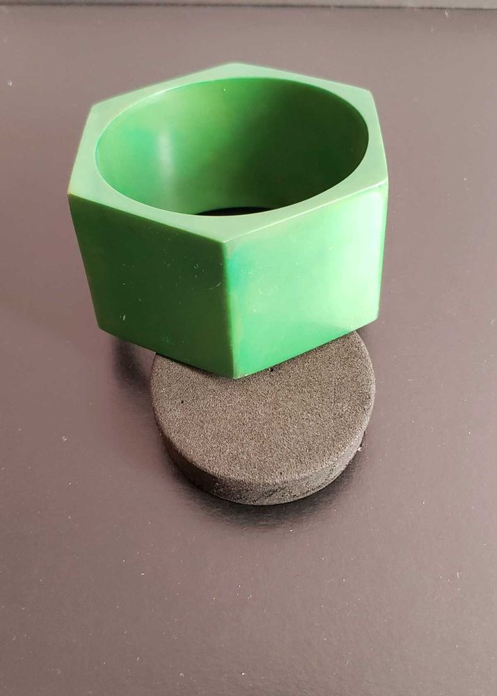 Green Bangle Bracelet
