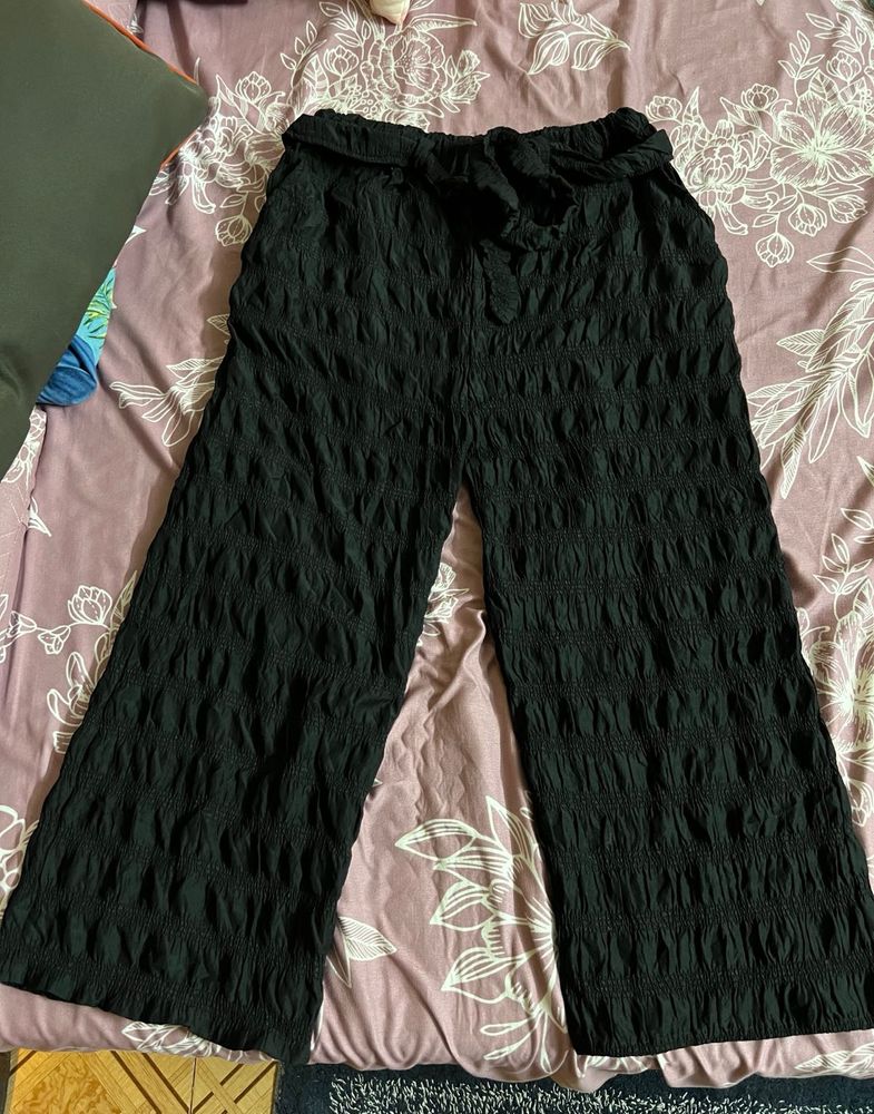 Black Textured Co-ord Set