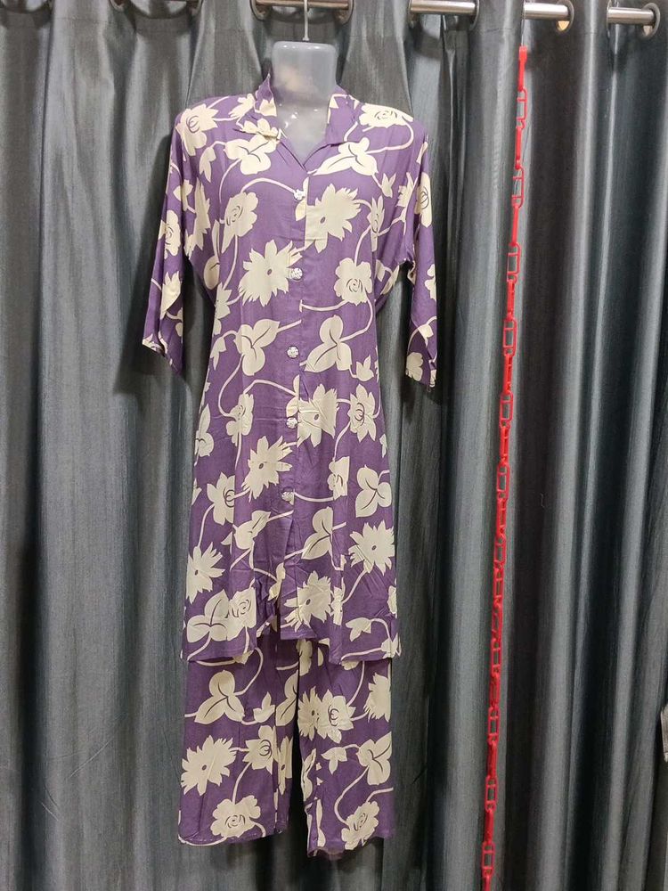 Floral reyon cordset