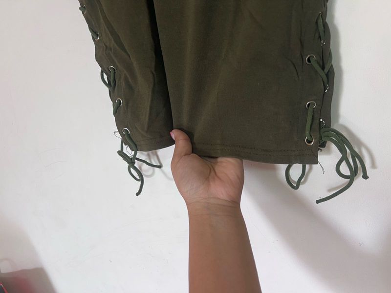 Bottle Green Cotton T-shirt