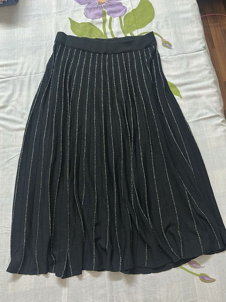 Striped Midi Skirt