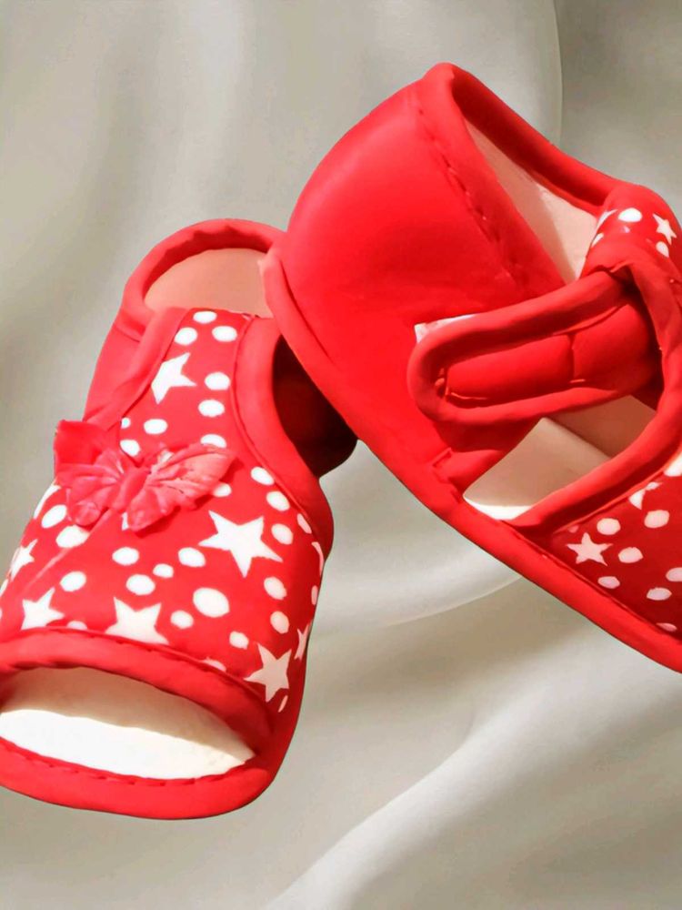 Red Star Baby Sandals