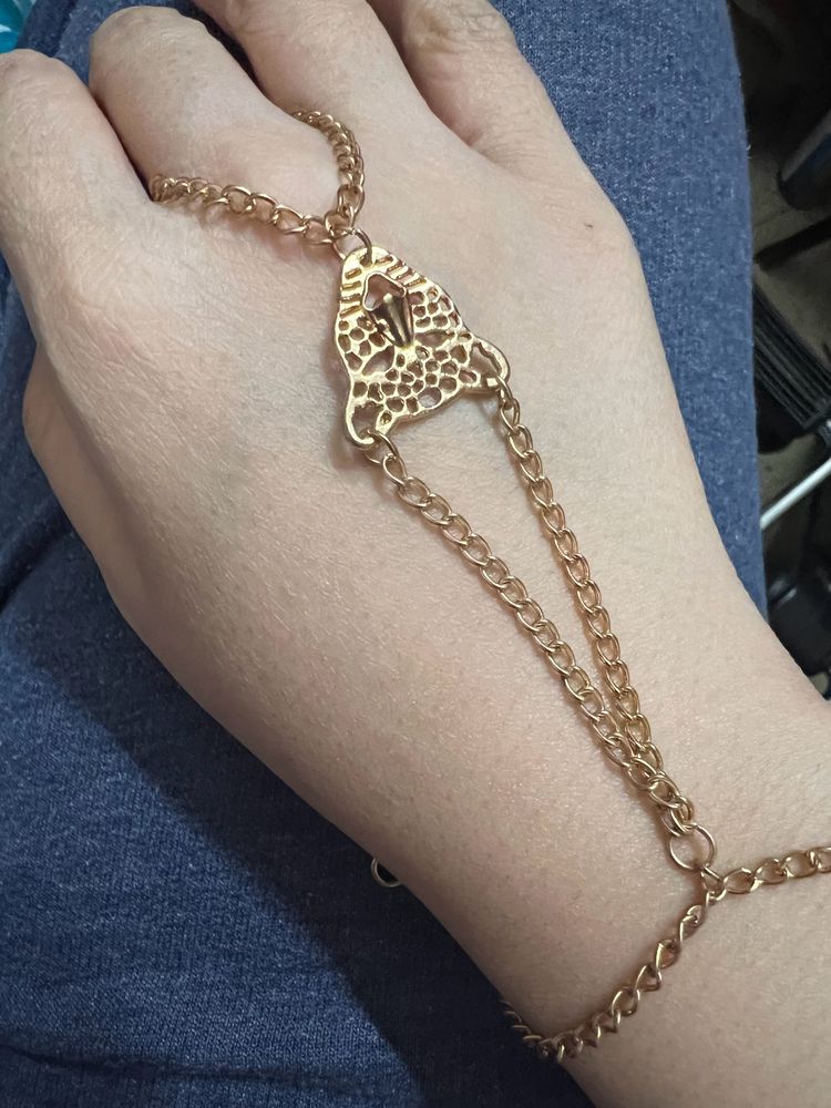 Panther Chain Ring Bracelet