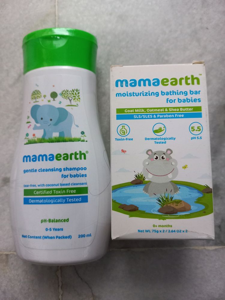 Mamaearth Baby Soap And Baby Shampoo Combo