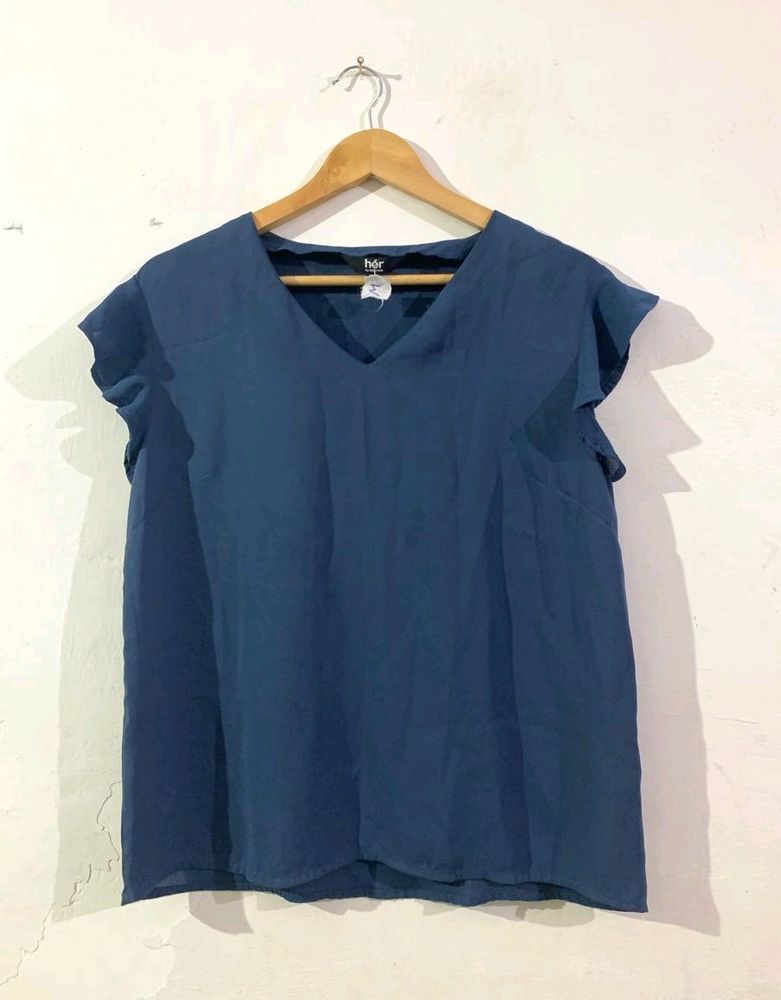 Navy Blue Sleeveless Top