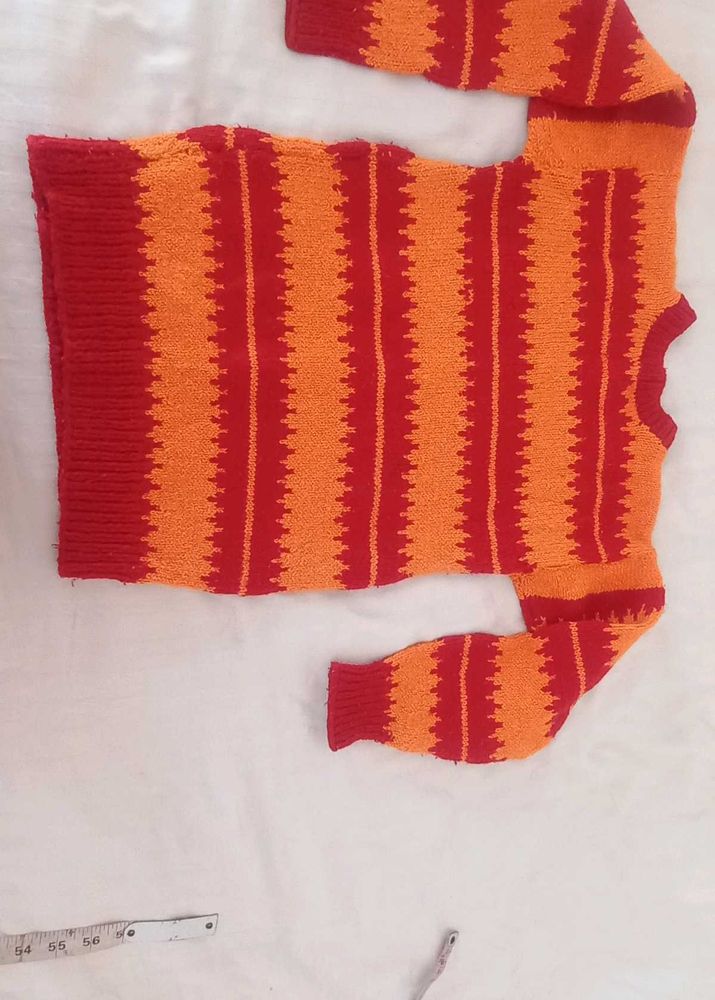 Striped Knit Pullover