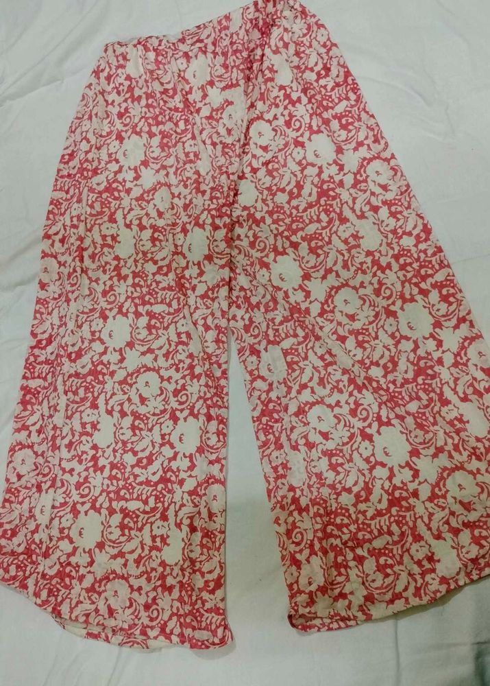 🌸 Printed Flowy Palazzo Pants