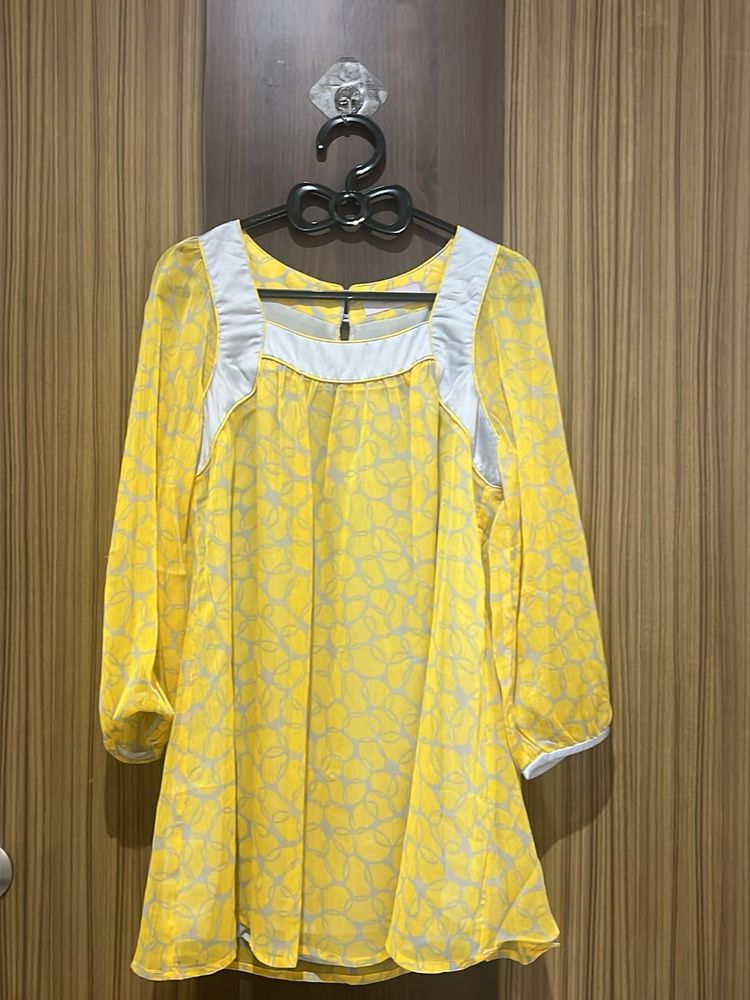 Yellow Floral Top