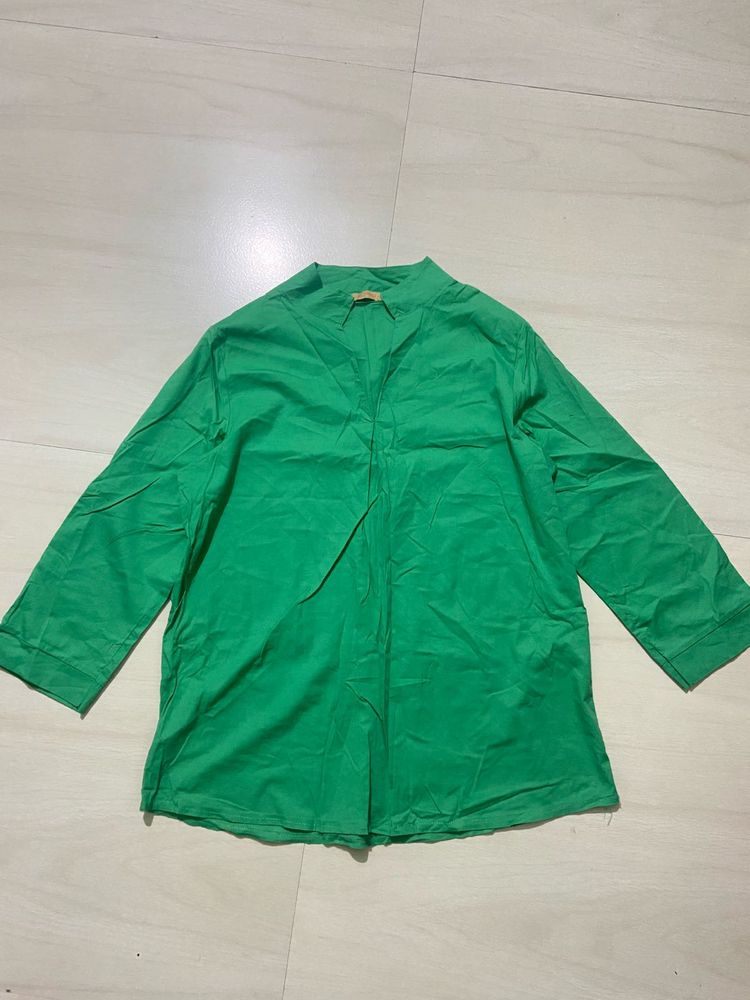 Green Tunic Style Top