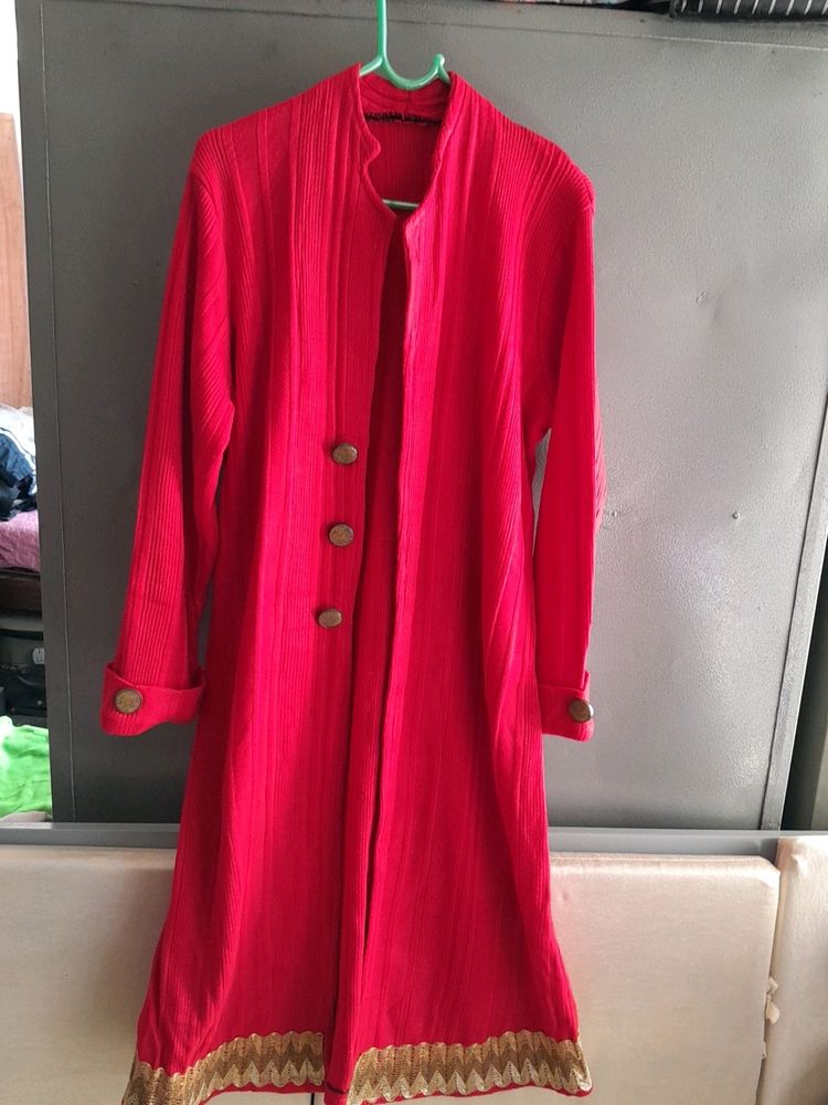 Women Clothes Red Kurta