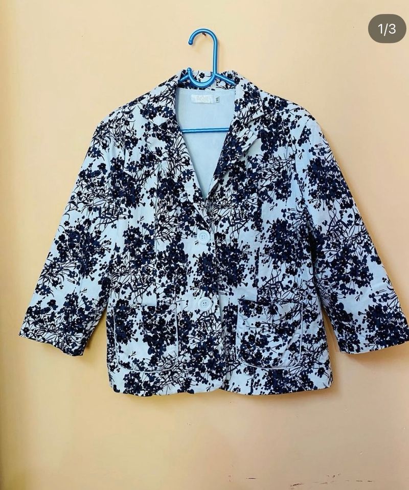 Floral Print  Blazer