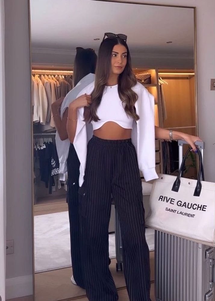 H&amp;M Pintresty 🌸Striped Drawstring Pants