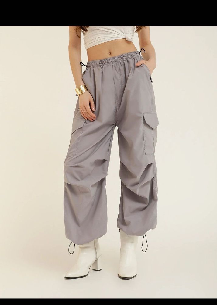 Grey Cargo Pants