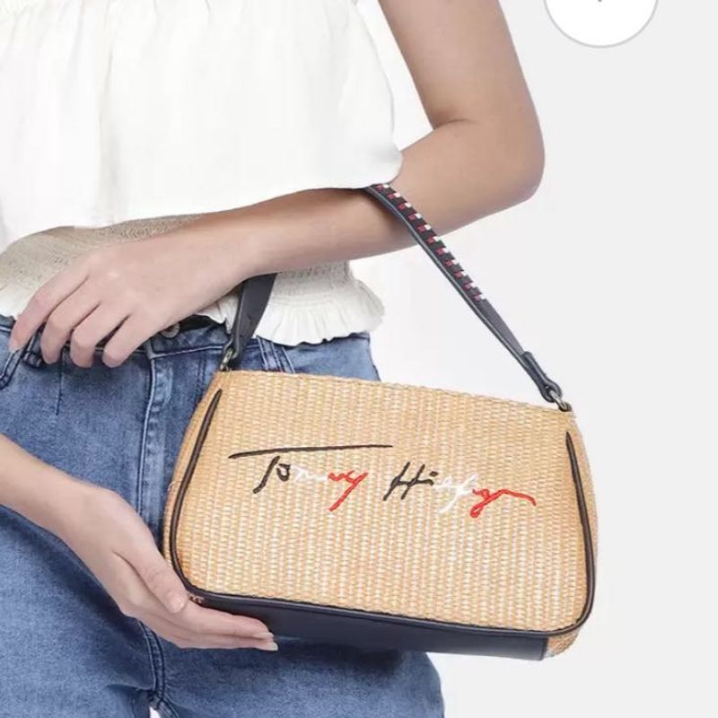 Tagged Tommy Hilfiger Woven Design Logo Bag