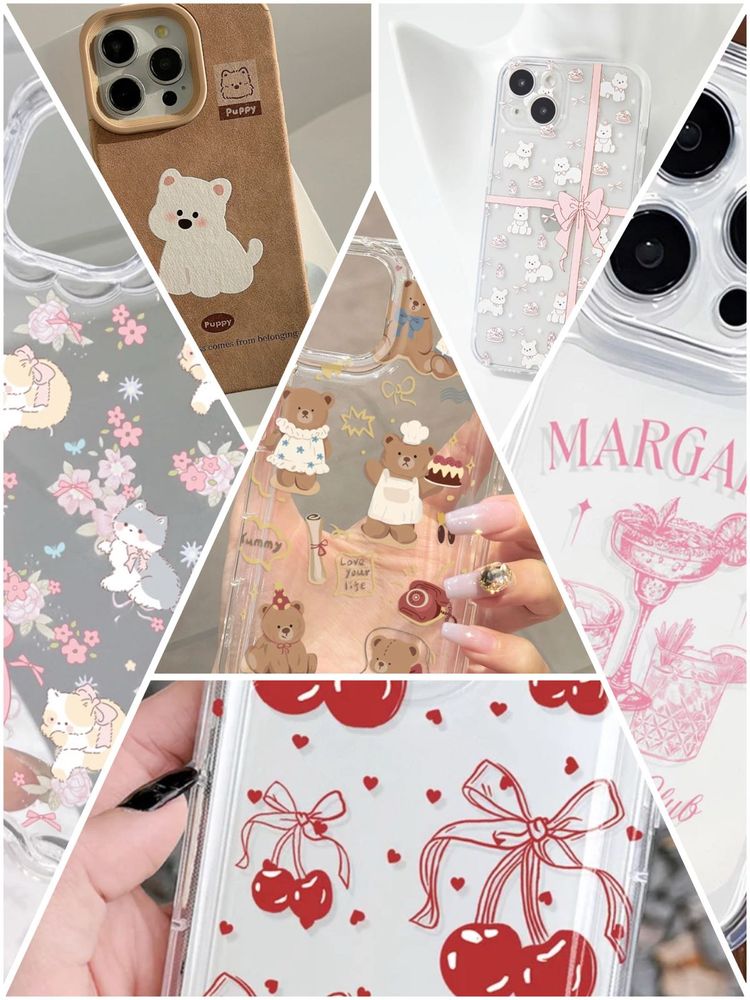 Cutest 7 iPhone Cases / Covers🐻💌🍓🎧🧁