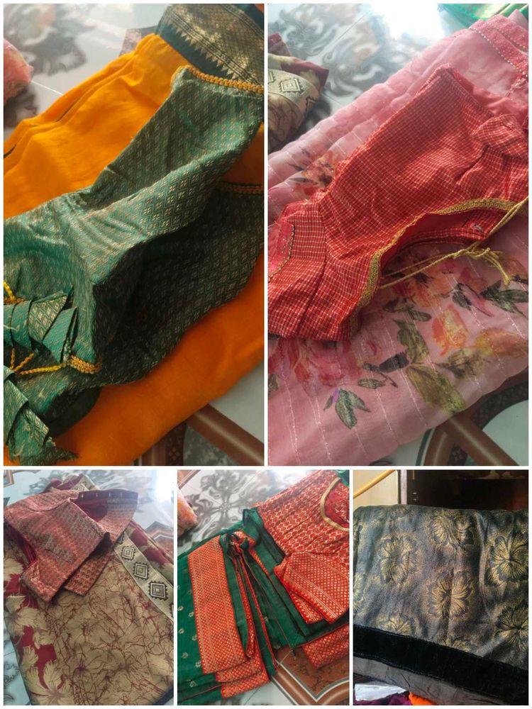 Saree &amp; Blouse Fabric Bundle